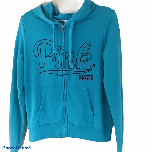 PINK Victoria's Secret Tops - Pink Victoria’s Secret Logo Hoodie Size  M